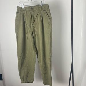 Topshop Green Balloon Leg High Waisted Pants